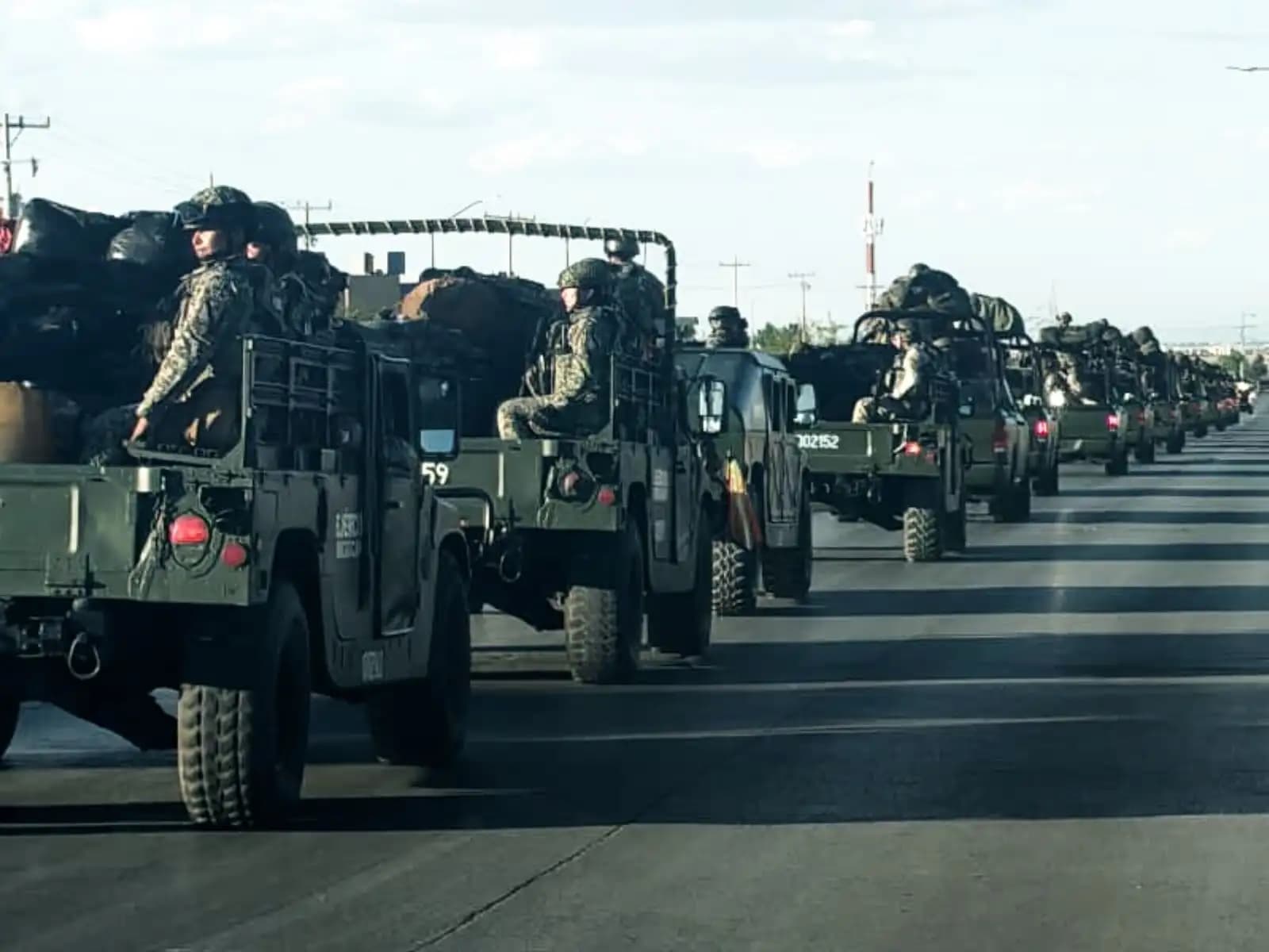 Llegan 250 elementos más del Ejército Mexicano a Juárez