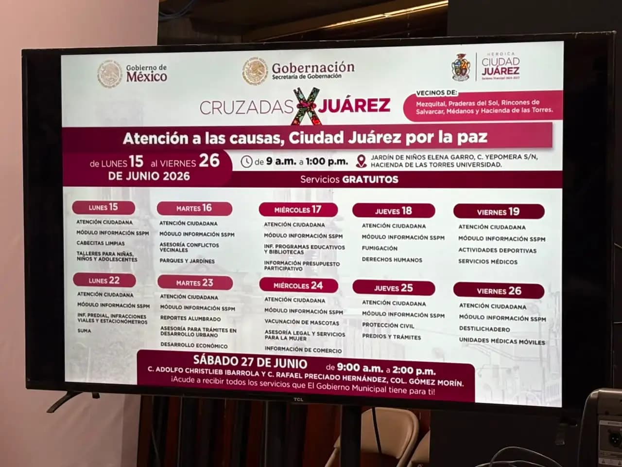 Prepara Atención Ciudadana dos semanas de arduo trabajo en colonias de Juárez